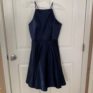 Navy Blue Homecoming Dress